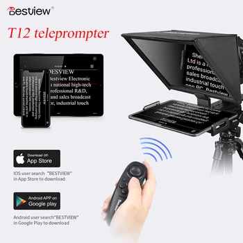 2021 Новый Телесуфлер Bestview T12 для 11-дюймового Планшета iPad Phone Prompter Outdoor Interview Speech DSLR Reader Таблица подсказок 0