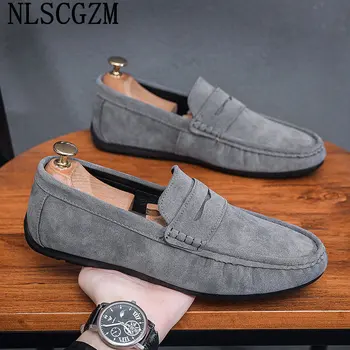 Loafers Shoes for Men Casual Shoes Sneakers Men Luxury Italiano Slip on Shoes Mens Casuales Office 2023 кроссовки мужские кожаны