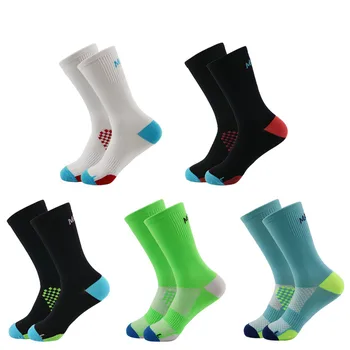 Высококачественные спортивные носки для велоспорта профессионального бренда, защищающие ноги, дышащие, впитывающие влагу Велосипедные носки, носки для бега на велосипедах