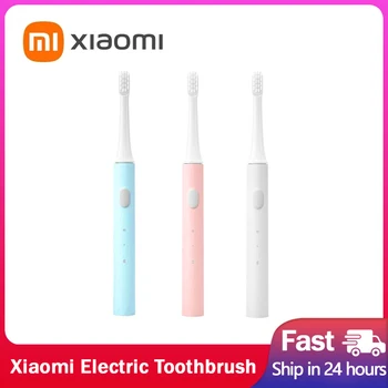 Звуковая электрическая зубная щетка Xiaomi Mijia T100, водонепроницаемая интеллектуальная зубная щетка IPX7, перезаряжаемые через USB Ультразвуковые Автоматические зубные щетки