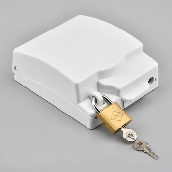 Настенная розетка 86 типа Водонепроницаемая Коробка Белого цвета, Увеличивающая Защиту наружного выключателя, Пластиковая Непромокаемая коробка с замком
